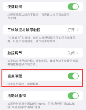 瓮安苹果授权维修站分享iPhone轻点无法唤醒怎么办 