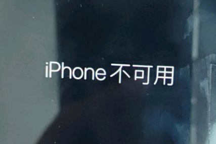 瓮安苹果服务网点分享锁屏界面显示“iPhone 不可用”如何解决 